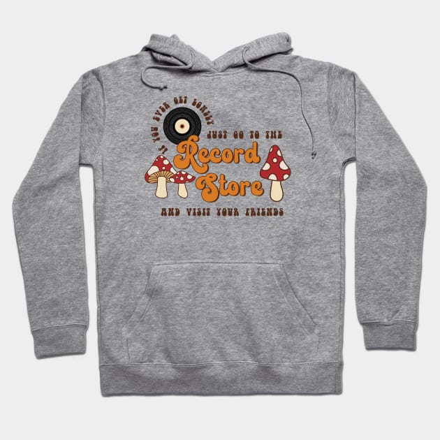 Record Store Hoodie by Totally Major